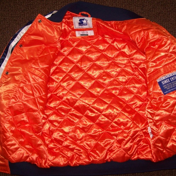 DENVER BRONCOS Starter Snap Down Jacket    4X  5X - Picture 7 of 8